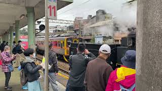 北台灣媽祖文化節，CK124蒸汽機車，七堵、瑞芳發車，十分車站停車➕回送全記錄