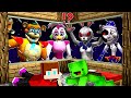 JJ and Mikey HIDE From FNAF at 3:00 am - in Minecraft Maizen