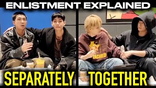 RM & V Separately, Jimin & Jungkook Together (BTS Enlistment Explained) | BTS Last weverse LIVE 2023