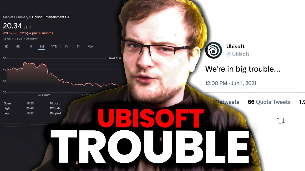 Ubisoft Have TERRIBLE News... Stock Plummets To 20% Of Peak - YouTube