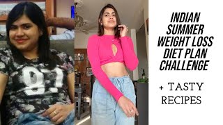 30 days Summer weight loss diet challenge + Indian recipes to lose weight fast MAY