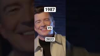 1987 vs 2022 #shorts #rickroll #rickastley