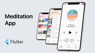Meditation App - Flutter UI - Speed Code