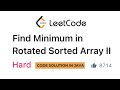 Search in Rotated Sorted Array II | Code Solution in Java | LeetCode