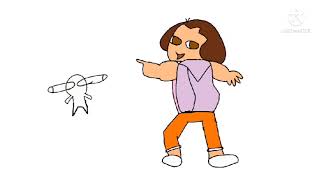Dora gets ran over (but animated)