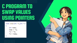 C Program to Swap Two Values Using Pointers | Call by Reference | Step-by-Step Tutorial