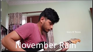 Guns N' Roses - November Rain (Strat Solo part Guitar Solo Cover)