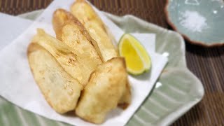 マコモダケ 天ぷら 作り方