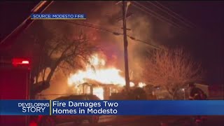 Early Morning House Fire In Modesto Displaces 3 People