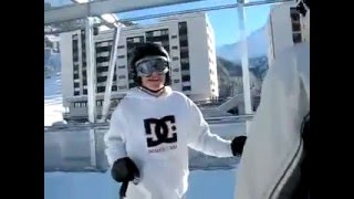 Acrobaties à ski sur les pistes de Thyon