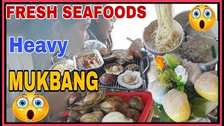 GRILLED FRESH  KOREAN   SEAFOODS  I FAMILY HUGE MUKBANG I KOREAN-FILIPINO FAMILY/  Shine Weather