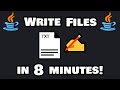How to WRITE FILES with Java in 8 minutes! ✍