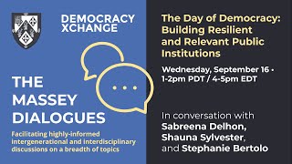 Massey Dialogues: Sabreena Delhon on Building Resilient and Relevant Public Institutions