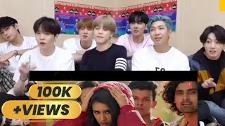 bts reaction on Bollywood song illegal weapon |street dancer #bts #bollywood #reaction