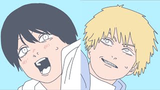 snowball fight (denji vs aki) | chainsaw man fan animation