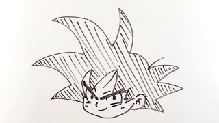 【かんたん】孫悟空のゆっくり描き方！ドラゴンボールイラスト描いてみた！