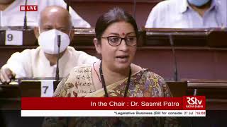 Minister Smriti Z Irani moves The Juvenile Justice (Care and Protection of Children)Amend Bill, 2021