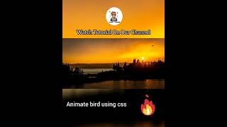 Flying Bird Animation Using Pure CSS | Web Development projects For Beginners #9 | #CodingBuddies