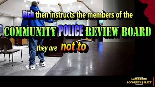Lawrence, KS Police Assume deep control in local oversight processes - (Part 1)