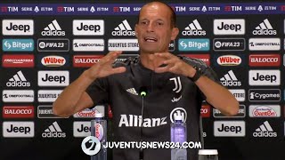 Conferenza Allegri pre Sampdoria-Juventus: “Non siamo i favoriti per lo scudetto. C'è da soffrire."
