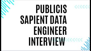 Publicis Sapient Data Engineer L2 Interview Questions