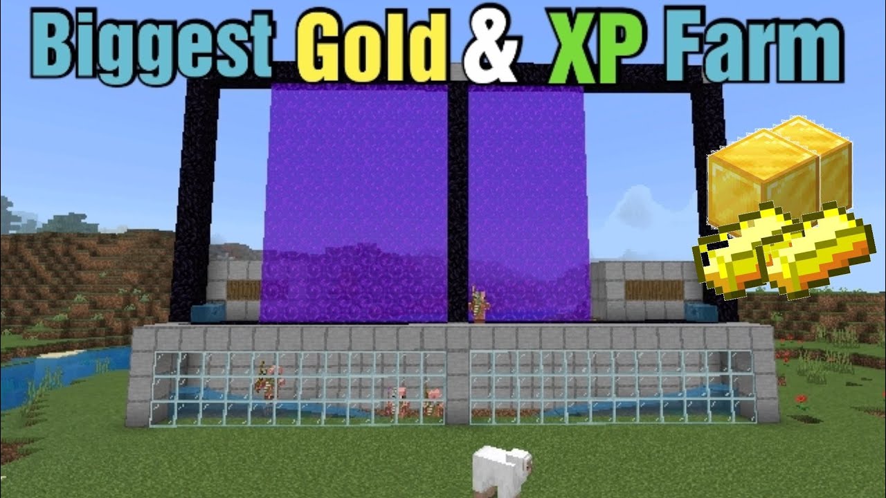 Biggest Gold & XP Farm Tutorial In Minecraft Bedrock | 1.21+ - YouTube