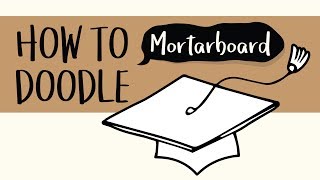 How to Draw a Graduation Hat, Mortarboard, and a Scroll (Easy Step by Step Drawing Tutorial)