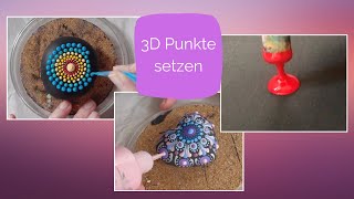 3 verschiedene Wege wie du 3D Punkte für deine Mandala Dotpainting Projekte setzen kannst