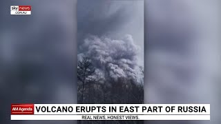 Volcano erupts in Russia's far-east