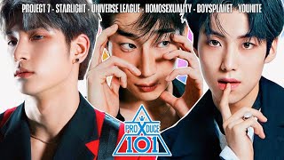 produce x 101: where are they now? (starlight boys, bl, younite, ...)