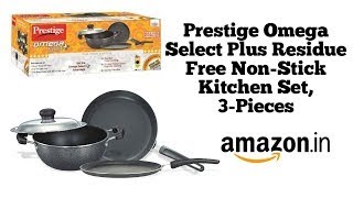 Prestige Omega Select Plus Residue Free Non Stick Kitchen Set, 3 Pieces