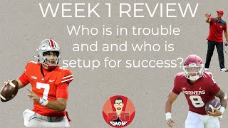Ohio State Football in trouble? | Oklahoma Sooners get first win | Week 1 Review | thePGshow