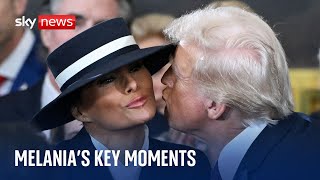 From the hat to the kiss: All of Melania Trump’s iconic moments at inauguration