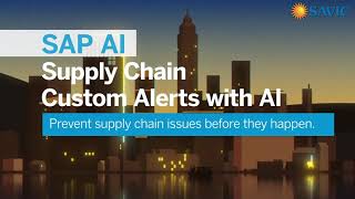 AI-Powered Custom Alerts in Supply Chain | Proactive Risk Management with SAP