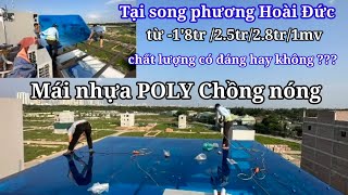 LỢP MÁI NHỰA POLY TẠI SONG PHƯƠNG -HOÀI ĐỨC