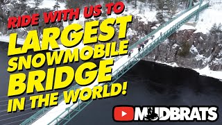 Snowmobiling over FRENCH RIVER BRIDGE | Sudbury OFSC