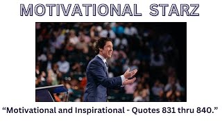 Joel Osteen - Motivational and Inspirational - Quotes 831 thru 840