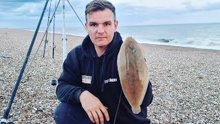 fishing for Dover sole near dungeness beach in Kent sea fishing uk