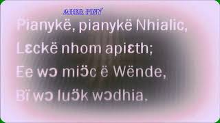 DINKA BOR GOSPEL SONG Nhialic anong rieer dit