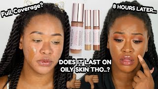 NEW MAKEUP REVOLUTION CONCEAL AND HYDRATE FOUNDATION \u0026 CONCEALER! 8HR WEAR TEST