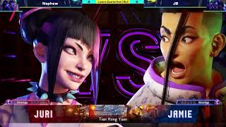 Nephew (Juri) vs JB (Jamie) - LQF Bo3 - Intel PAX East 2023 | SF6 - Day 3 | Intel Gaming