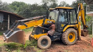 Jcb 3dx Restarting of 5 year old abandoned Jcb 3dx with the help of farmer #jcb #jcb3dx #jcbvideo