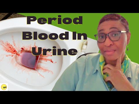 Can period blood come out in urine?