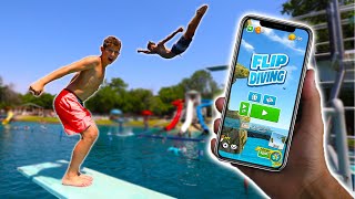 FLIP DIVING GAME... IN REAL LIFE