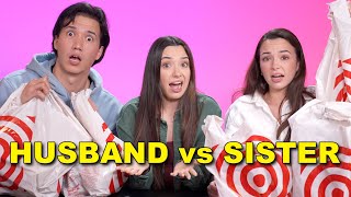 Who Knows Me Better? Sister vs Husband! (Target Gift Swap Challenge) Merrell Twins