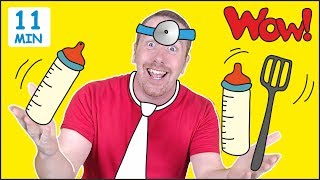 Jobs for Kids + MORE Fun Speaking Stories for Children from Steve and Maggie | Learn Wow English TV