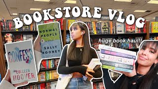 BOOKSTORE VLOG book shopping at barnes & noble + book haul!!