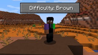 Minecraft, But I Can Only Touch Brown
