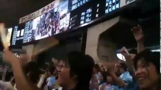 2011.10.1 福岡ソフトバンクホークス 優勝決定試合 馬原コールの瞬間\u0026馬原孝浩応援歌