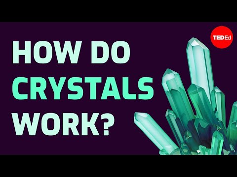 How are crystals formed in the earth?